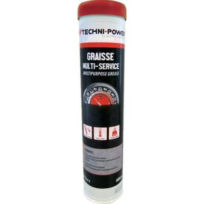Cartouche de graisse multi-service 400 grs - Techni-Power - Lubrification efficace pour roulements et articulations_0