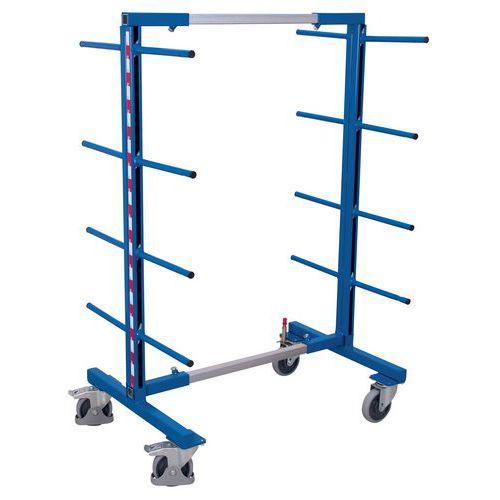 CHARIOT CANTILEVER À DOUBLE-FACE 1400X830 MM - CAPACITÉ 400 KG - VARIOFIT