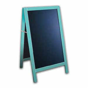 CHEVALET CUBIQUE TURQUOISE 65X66X115CM