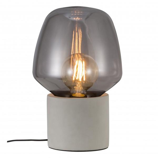 CHRISTINA LAMPE DE TABLE BETON-VERRE GRIS CLAIR E27 - NORDLUX 48905011