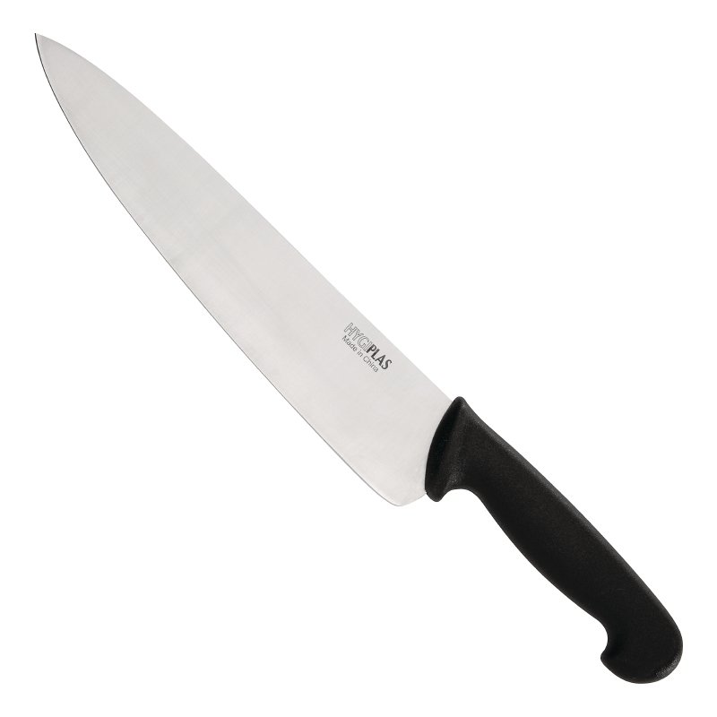 COUTEAU DE CUISINE HYGIPLAS 25CM; NOIR