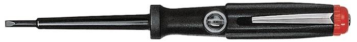Détecteur de tension WIHA 255-7 - 150-250 V AC - unipolaire - lame 3 mm - poignée noire avec pince_0
