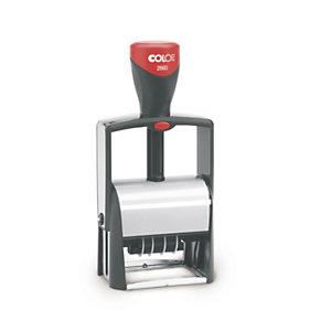 DATEUR PERSONNALISABLE MONTURE MÉTAL COLOP 7 LIGNES