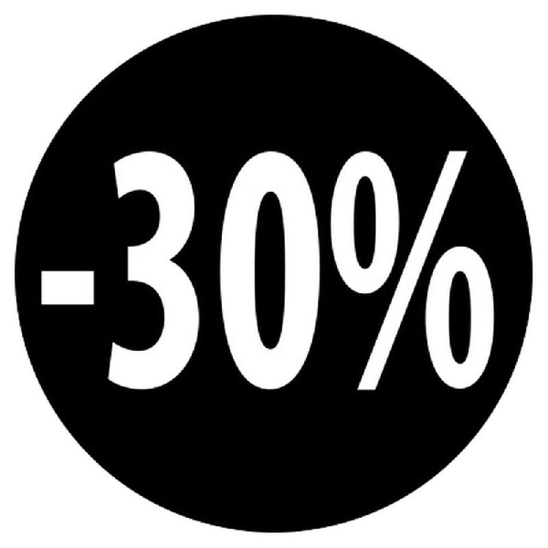 Etiquettes -30% autocollantes Ø35mm - par 500_0