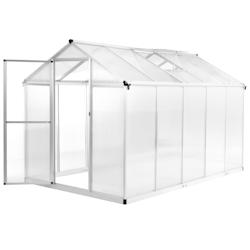 Helloshop26 - Serre tente abri plante fleur légumes aluminium 302 x 190 x 195 cm 11,19 m³ Transparent 02_0044467 - 3000220161243_0