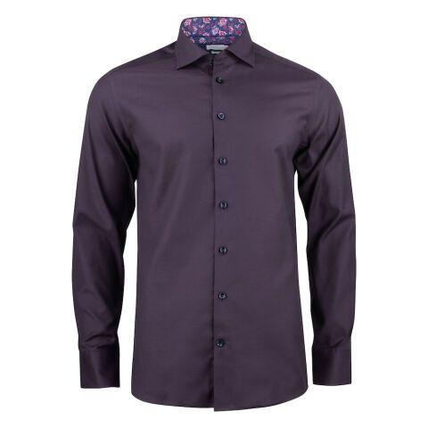 J.HARVEST & FROST PB142 OXFORD CHEMISE SLIM FIT HOMMES VIOLET - TAILLE M