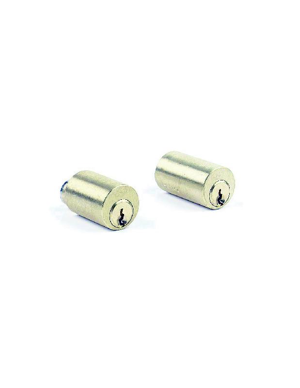 JEU DE CYLINDRE LONGUEUR DE 40MM LAITON POLI POUR SERRURE VEGA FOURNI AVEC 3 CLÉS - JPM - 833740-01-0A