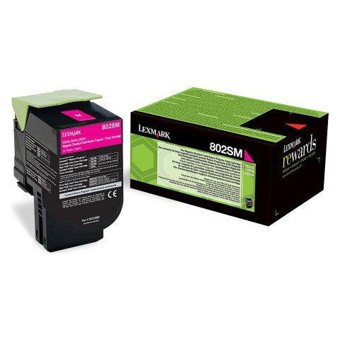 LEXMARK 80C2SM0 TONER MAGENTA POUR IMPRIMANTE LASER - TONER AUTHENTIQUE
