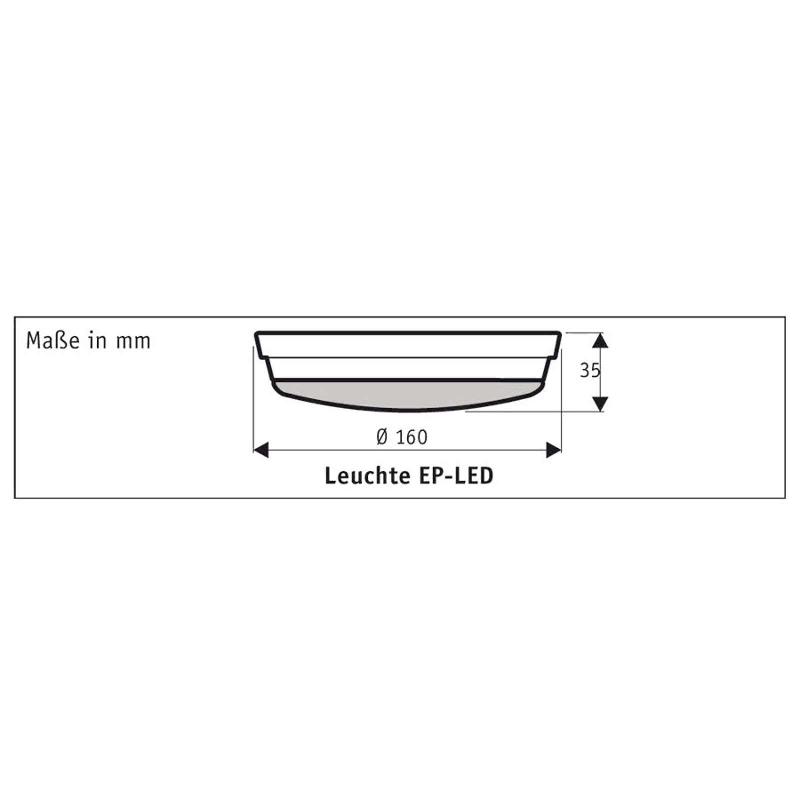 CASAFAN LUMINAIRE LED POUR ECO PLANO II, CHROMÉ BROSSÉ