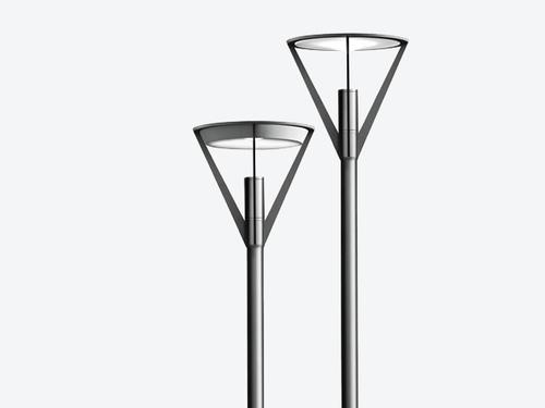 Minislot Disk - luminaire décoratif sur poteau - Systemalux - haute efficacité Osram DEL, IP65, 51W, 2000lm, 3000/4000K_0