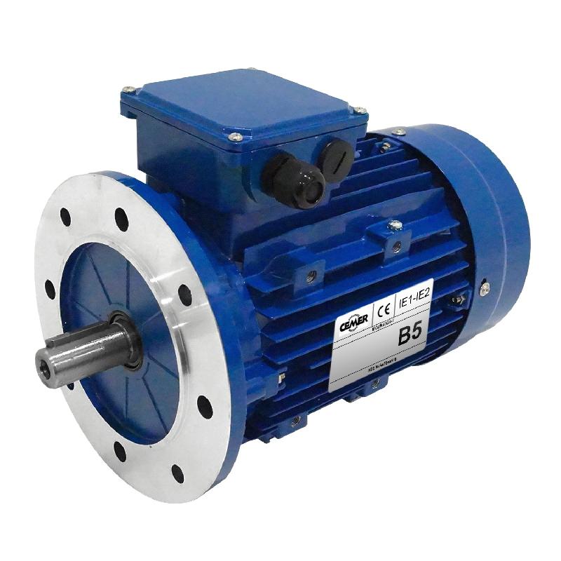 Moteur électrique Triphasé 230/triphasé 400v 3 Kw 1500 Tr/min  - Ms100l24b5 Bride B5 - Bobinage Cuivre_0