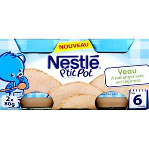 Nestle P Tit Pot Veau Des 6 Mois 2 X 80 G Telemarketpro Fr Hellopro