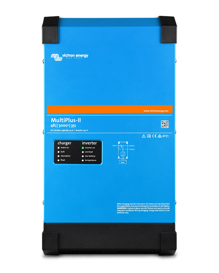 Onduleur photovoltaïque - Convertisseur chargeur Victron Energy MultiPlus-II - 48V, 3000VA, 35A - Compatible batteries plombs et lithium_0