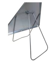 Panneau routier type AK17 sur pied solidaire - Classe T2 - Dimensions 700 à 1250 mm_0