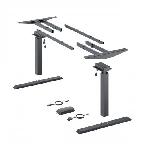 PIEDS DE BUREAU MOTORISÉS RÉGLABLES EN HAUTEUR - STEELFORCE PRO 470 SLS - NOIR HETTICH