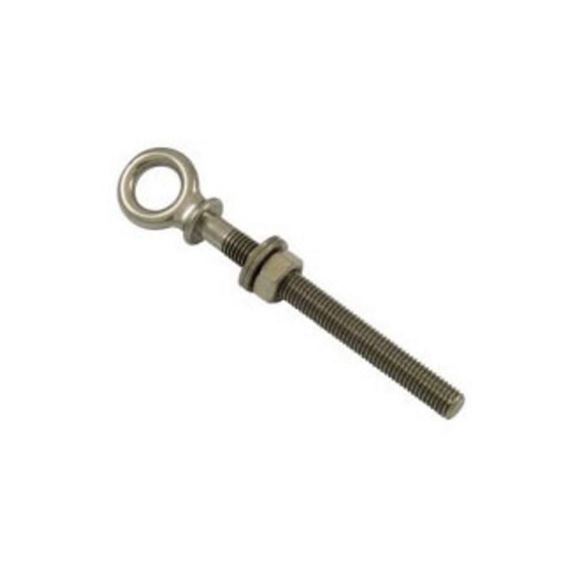 PITON BOULON A OEIL LG 100 D.10 INOX DIN 580 CMU 375KG CS=4