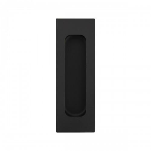 POIGNÉE CUVETTE RECTANGULAIRE - POUR PORTE À GALANDAGE - SERIE EZ1703Q - NOIR - BEC-DE-CANE SANS TROUS KARCHER DESIGN