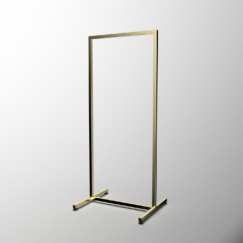 Portant droit fixe L60 x H152 cm Doré_0