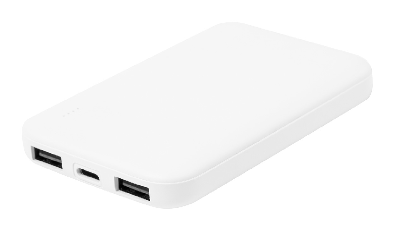 Power bank RABS - plastique ABS recyclé - batterie 5 000 mAh avec ports USB et USB-C_0