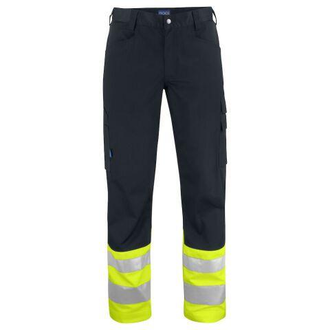 PROJOB 6533 PANTALON POLYCOTON PRIO - EN ISO 20471 CLASSE 1 JAUNE/NOIR - TAILLE 50