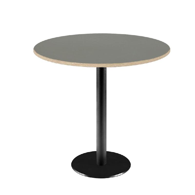 RestooTab - Table Rome Ø80cm verde comodoro fenix chants couleur bois - vert Bois manufacturé TB-ROM-R80M-VER.CO-BOI_0