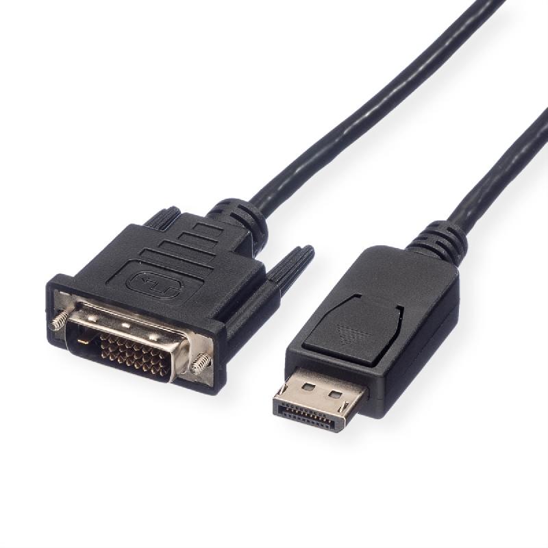 Roline câble displayport dp m - dvi m, noir, 5 m_0