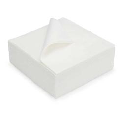 Serviette carrée en papier couleur blanc 1 pli de 330 mm x 330 mm - SBL301_0