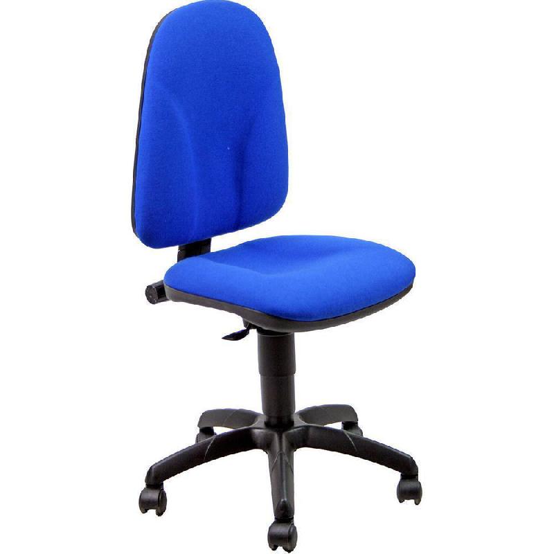 SIEGE DE BUREAU TEAM - TISSU REMBOURRE - DOSSIER BLEU - ASSISE BLEUE