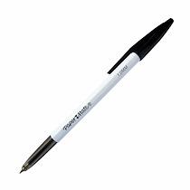 STYLO BILLE PAPERMATE 045 À CAPUCHON - POINTE 1 MM - NOIR - LOT DE 50