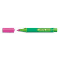 STYLO FINELINER LINK IT 1,0 MM. ENCRE VERTE ROSE. SYSTÈME CLICK. - LOT DE 19
