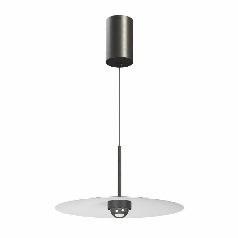 Suspension Led À Diffuseur 8W 83° 3000K Noir Mat - Plafonnier Ou Luminaire Encastré Pour Éclairage Intérieur - Beneito & Faure - noir 5349_0