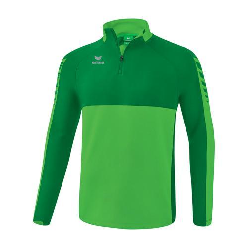 SWEAT DEMI-ZIP ADULTE - ERIMA - SIX WINGS GREEN/ÉMERAUDE