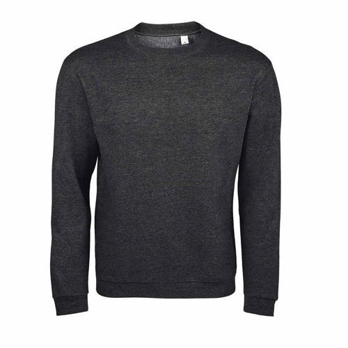 SWEAT PERSONNALISABLE COL ROND EN COTON ANTHRACITE CHIN