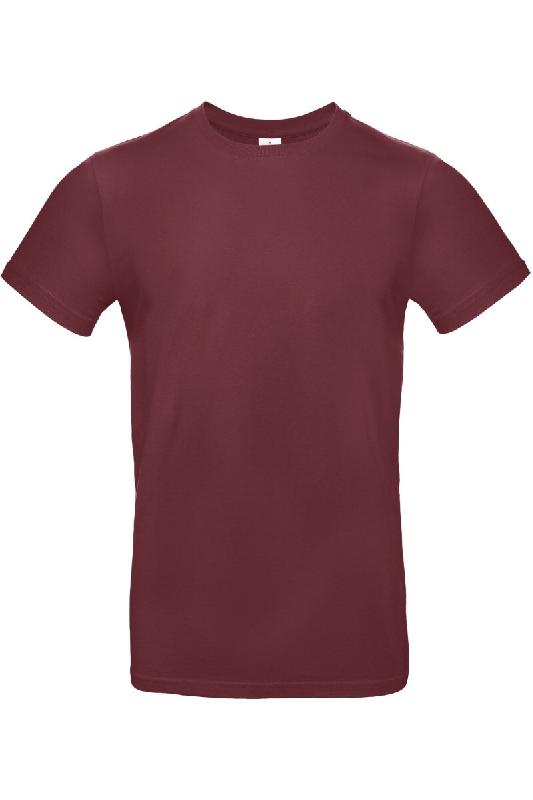 T-shirt homme nnn°E190 Burgundy XL 100% Coton - XL rouge 5401007113277_0