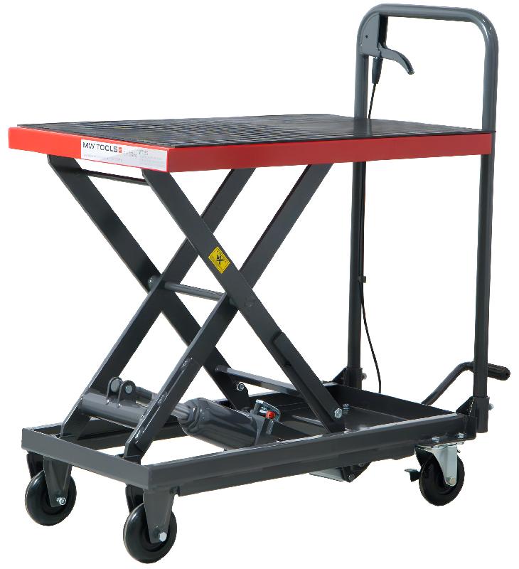 Table élévatrice hydraulique mobile à ciseaux 250 kg MW Tools WT250_0