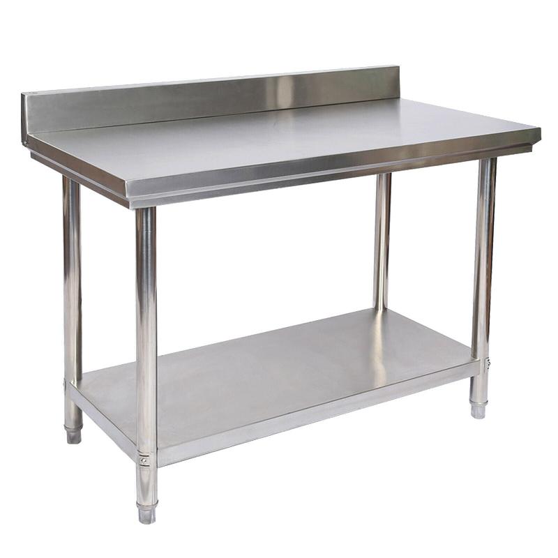 TABLE DE TRAVAIL EN ACIER INOXYDABLE AVEC REBORD DE PROTECTION 100 X 60 CM 16_0002501_0