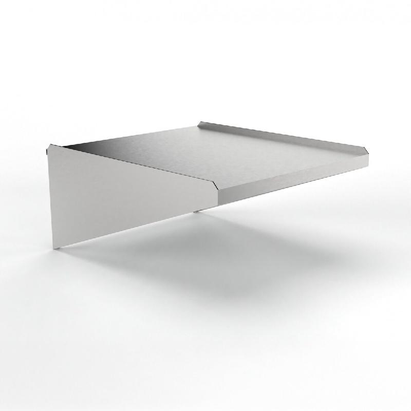 Table latérale sans pieds pour lave-vaisselle à capot, dimensions 594 x 514 mm, en acier inoxydable professionnel | Sammic - 1310020_0