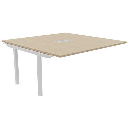 TABLE RÉUNION SUIVANT ASTRO ARCHE 160 X 163 CHÊNE FIL/BLANC - BURONOMIC
