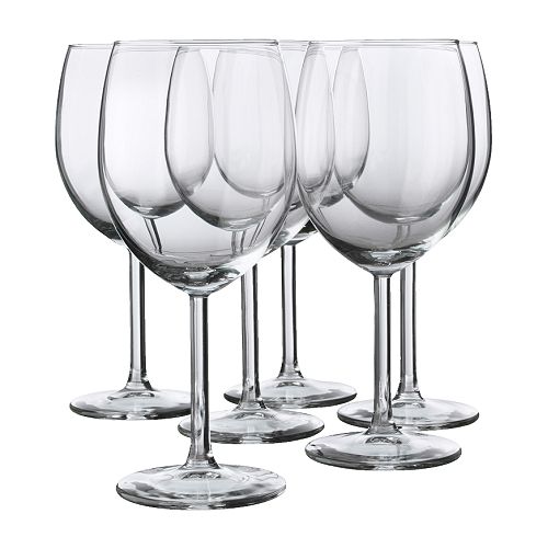 Verres de table à vin rouge, verre transparent svalka_0