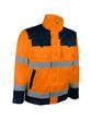 Veste de travail haute visibilité - Polyester/coton - 245 g/m² - Bandes rétro-réfléchissantes - Orange/Bleu marine - Normes EN ISO 13688 et EN ISO 20471_0