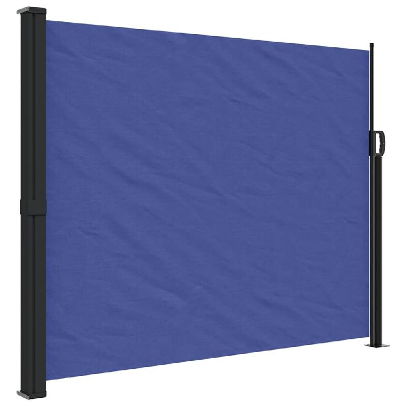 VidaXL Auvent latéral rétractable bleu 160x500 cm Modèle Ventura Advance - 4004431_0