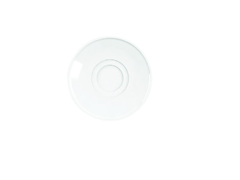 SOUS TASSE À DÉJEUNER ROND BLANC PORCELAINE Ø 17 CM BRASSERIE ARIANE