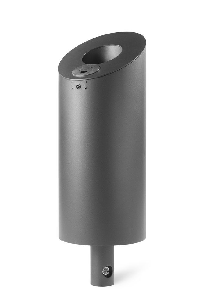 527.001 - 527.022 - Poubelle publique en acier - ABES - 75L avec vide-cigarettes_0