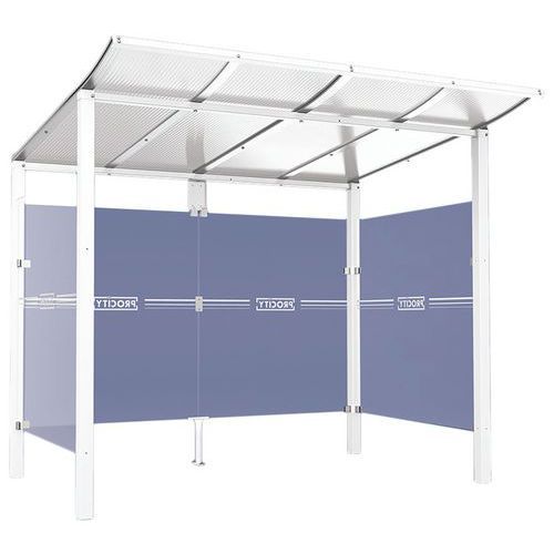 ABRI BUS MODULO 2.50 M AVEC BARDAGES LATÉRAUX - BLANC 9010 - PROCITY