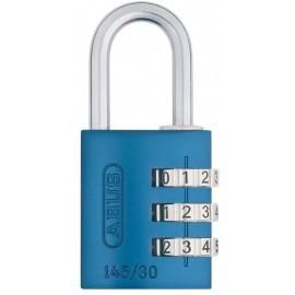 ABUS CADENAS ALU À COMBINAISON 3 CHIFFRES TAILLE 30 MM ET ANSE 5 MM - BLEU