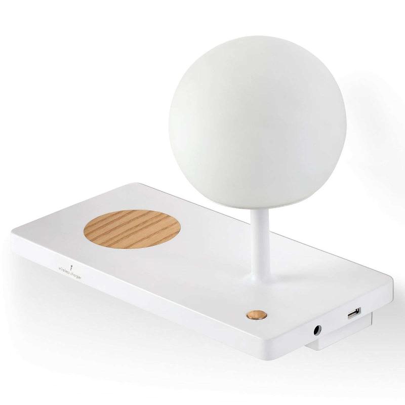 FARO BARCELONA APPLIQUE LED NIKO - CHARGEUR À INDUCTION À GAUCHE
