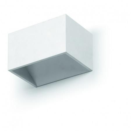 Applique LED Rett SMD 5W 3000K aluminium brossé - 450 lm - lumière directe et indirecte_0