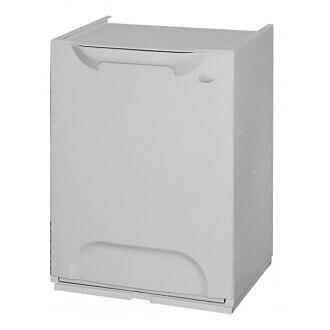ArtPlast - Poubelle de Recyclage 20L en Polypropylène 34x29x47 cm de couleur Grise - Collection ECO-LOGICO - gris plastique polypropylène 5989_0