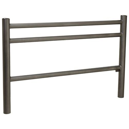 BARRIÈRE TRIO 1.57 M POMMEAU INOX BROSSÉ - ZINC GRIS PROCITY - PROCITY