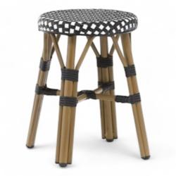 Bistromania Tabouret de terrasse RIVOLI - Noir et blanc - EA014-066_0